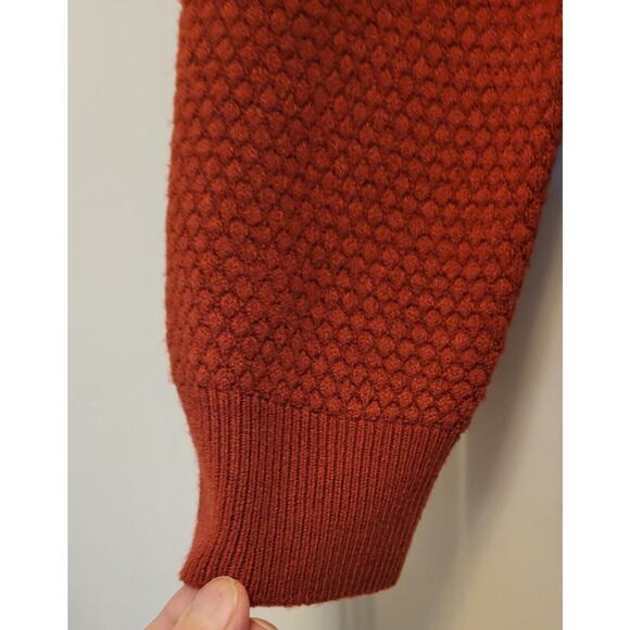 Jacqueline De Yong Women Burnt Orange Sweater Size Medium - Picture 3 of 13